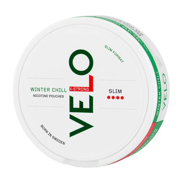VELO Winter Chill X-Strong Slim nikotínové vrecúška