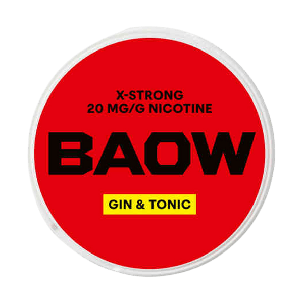 BAOW Gin & Tonic X-strong nikotínové vrecúška