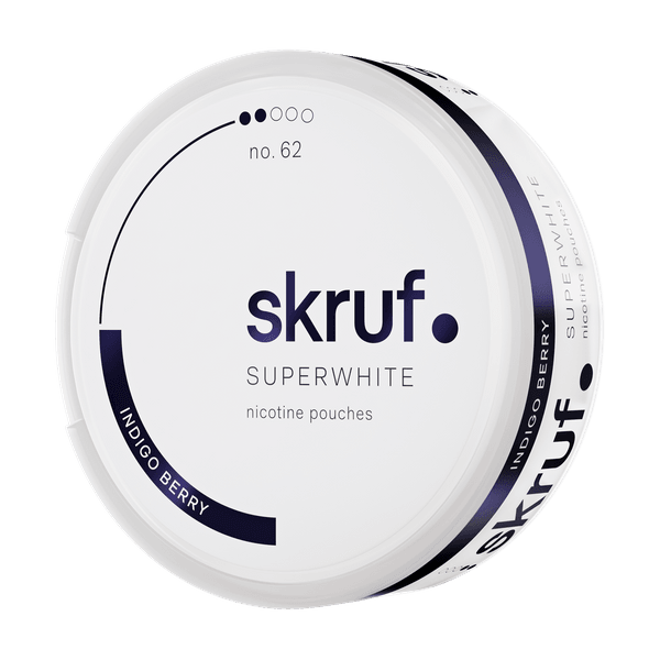 SKRUF Superwhite Indigo Berry No 62 nikotínové vrecúška